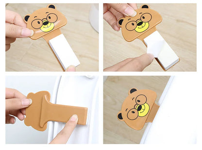 Cartoon Toilet Seat Handle Holder Sanitary Not Dirty Hand Toilet Lid Lifter Closestool Holder Toilet Lifter Bathroom Accessories