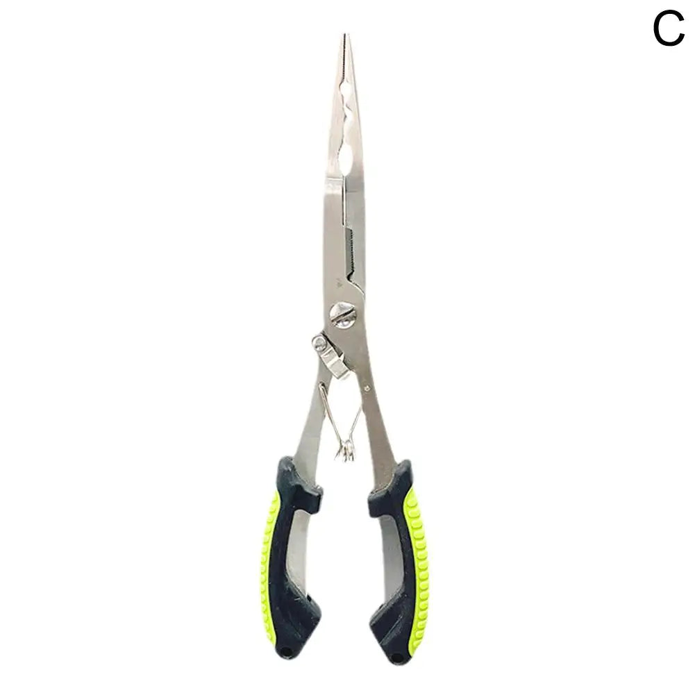 Fish Pliers Ergonomics Anti-slip High-strength Multifunctional Cut Fishing Line Fishing Tied Hooks Pliers Angling Equipment