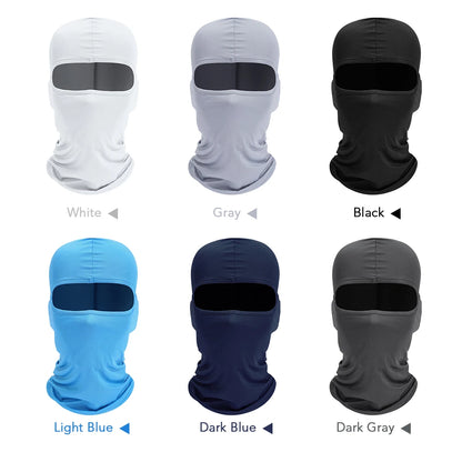 Breathable Balaclava Motorcycle Face Mask Moto Helmet Bandana Hood Windproof Dustproof Face Shield Men's MTB Bike Full Face Mask