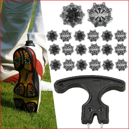 20pcs Golf Shoes Spikes Fast Twist Studs Cleats for Footjoy Golf Shoes