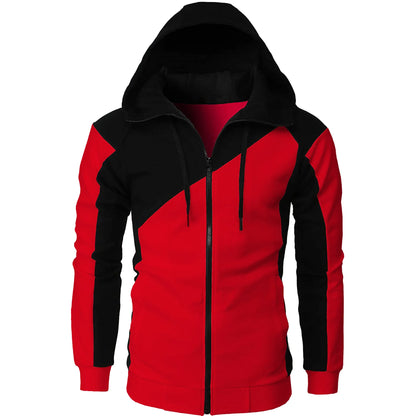 2024 New Autumn Men Sweatshirts Long Sleeve Jacket Hoodie Zipper Closure Jacket Male Hoodies Sweatshirt Slim Fit Male Clothing