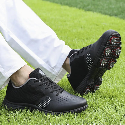 Waterproof Golf Shoes for Men Spikeless Outdoor Golf Sport Training Sneakers Classic Mens Golf Trainers Big Size 13 14