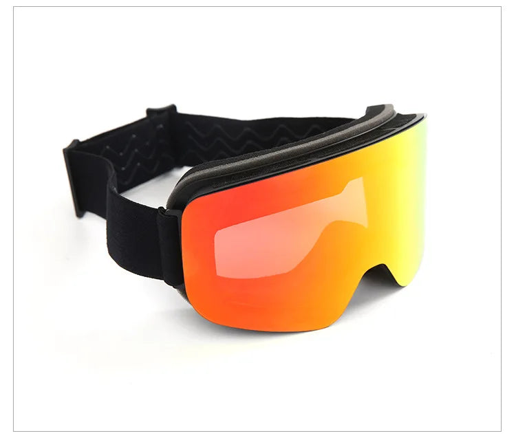 Big Ski Snowboard Goggles Women Men Skiing Eyewear Mask UV 400 Snow Protection Over Glasses Adult Double Anti-Fog Cylindrical