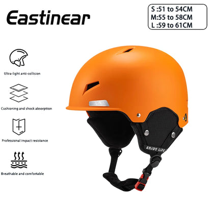 Eastinear Ski Helmet Is Lightweight, Breathable, Anti-collision and Warm for Men and Women, Outdoor Ski Equipment for Children