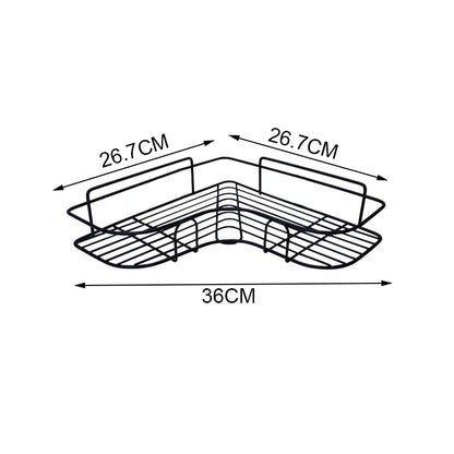 Bathroom Shelf Kitchen Organizer Shelves Corner Frame Iron Shower Caddy Storage Rack Shampoo Holder For Bathroom Accessories