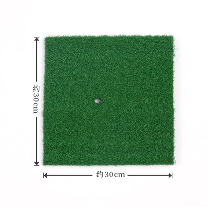 Dual Surface Turf Golf Practice Hitting Mat Portable Golf Hitting Mat Rubber Tee Holder and 6 Golf Practice Balls Included