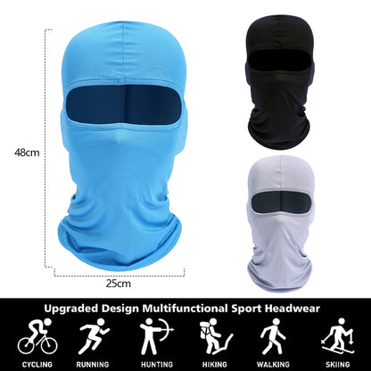 Breathable Balaclava Motorcycle Face Mask Moto Helmet Bandana Hood Windproof Dustproof Face Shield Men's MTB Bike Full Face Mask