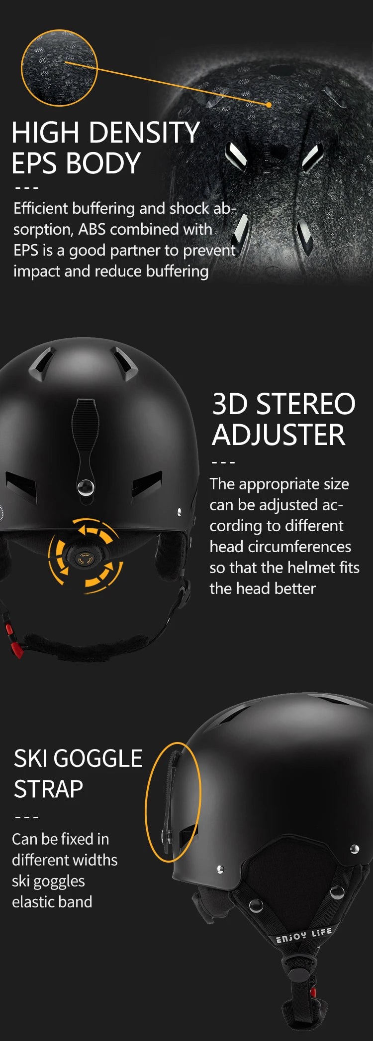 Eastinear Ski Helmet Is Lightweight, Breathable, Anti-collision and Warm for Men and Women, Outdoor Ski Equipment for Children
