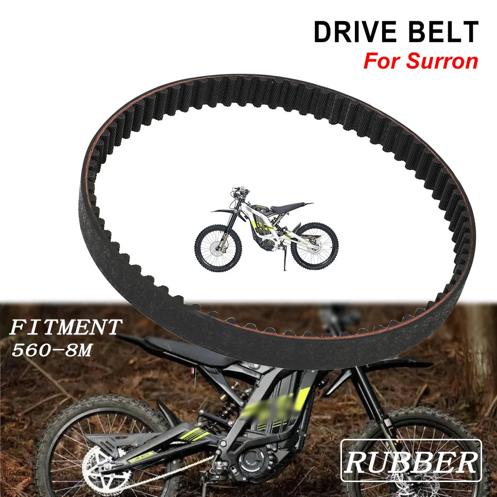 For SUR-RON Drive Belts Transmission Belt Motorcycles Accessories Rubber For Surron Sur Ron Light Bee Electric Bike Moto Parts