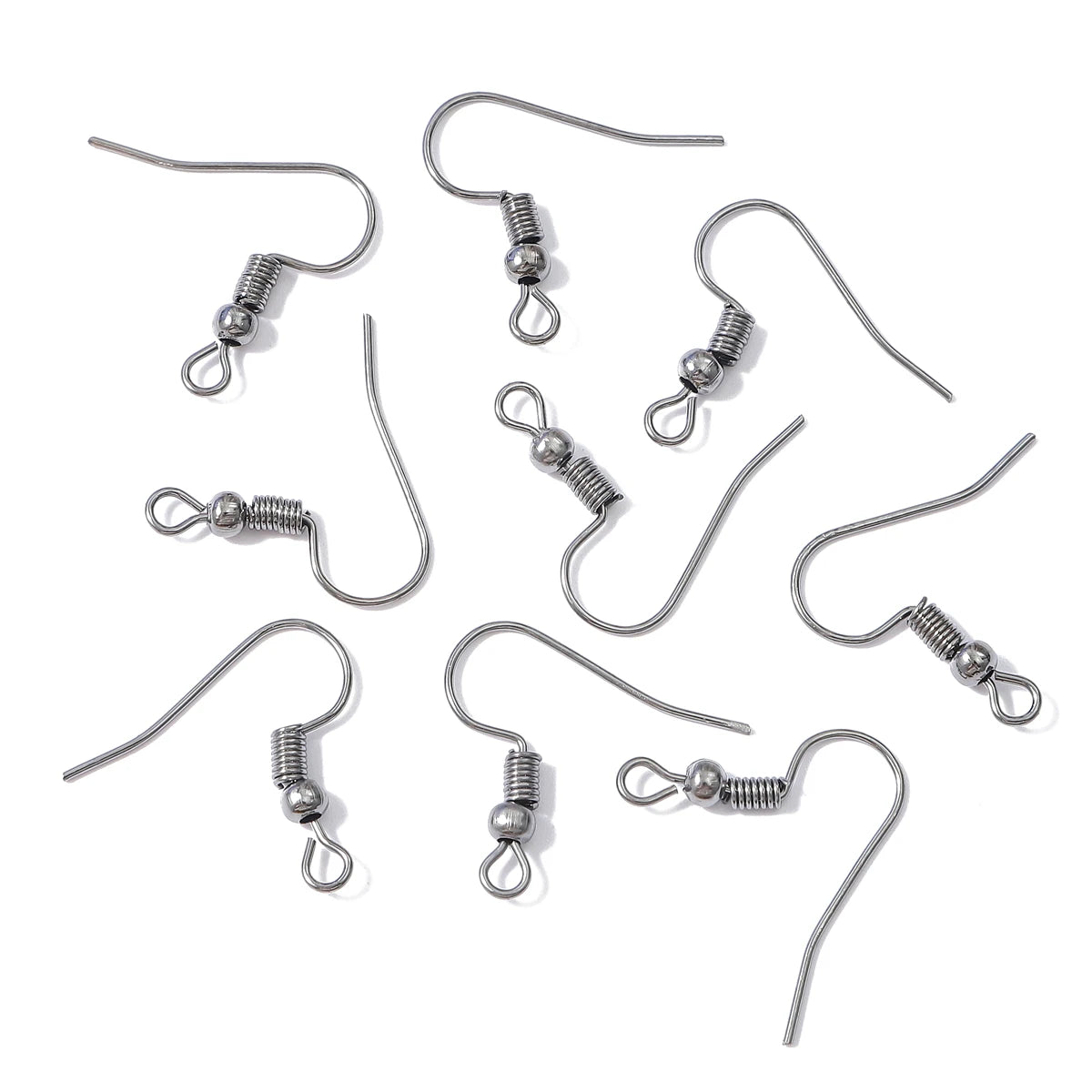 100-300pcs/Lot Hypoallergenic Earring Hook Kit Mix-color Ear Wires Fish Hooks Open Jump Rings Earplugs For DIY Jewelry Making