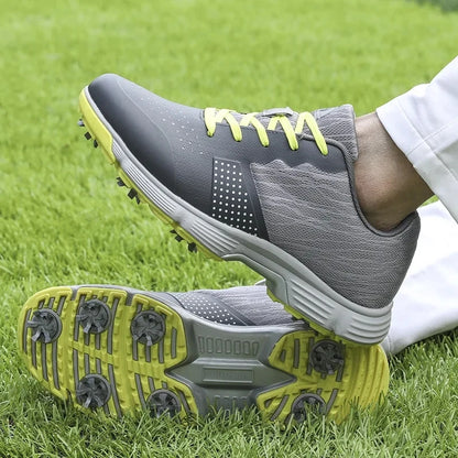Waterproof Golf Shoes for Men Spikeless Outdoor Golf Sport Training Sneakers Classic Mens Golf Trainers Big Size 13 14