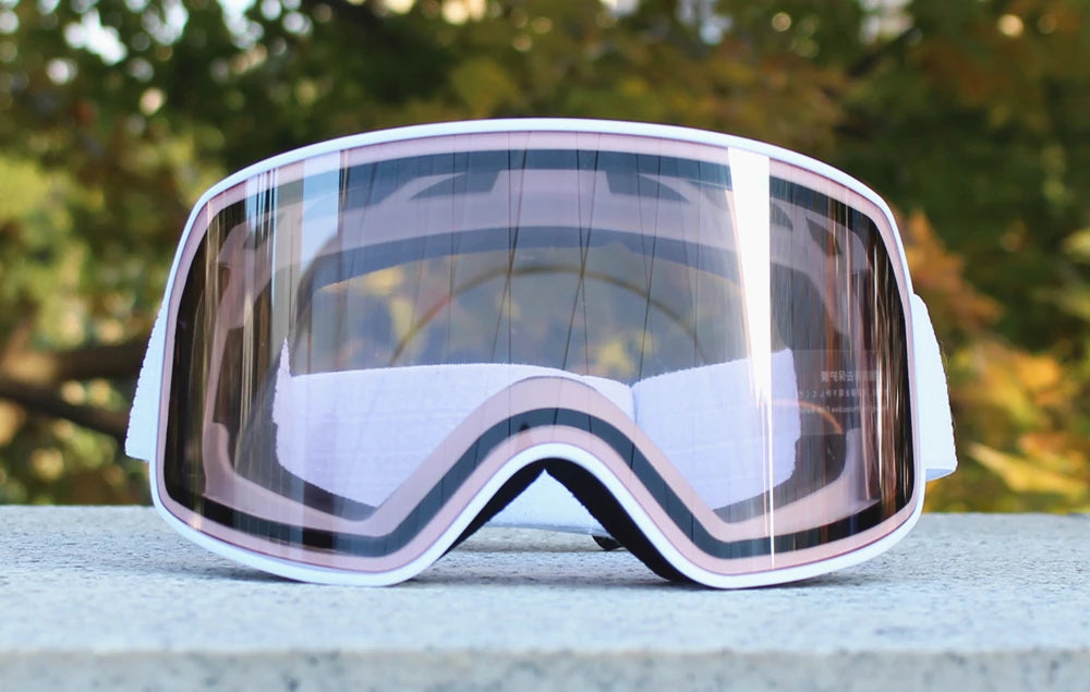 Big Ski Snowboard Goggles Women Men Skiing Eyewear Mask UV 400 Snow Protection Over Glasses Adult Double Anti-Fog Cylindrical