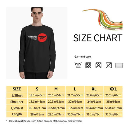 Skis Rossignol Alpine Skis And Equipment Long Sleeve T-Shirts T-shirt Tee Cute Style Natural High Quality
