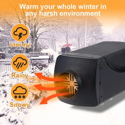 5-8KW Diesel Gasoline Dual Mode 12V 24V Air Heater Kit Diesel Universal Heater With Remote Control For Motor Trucks