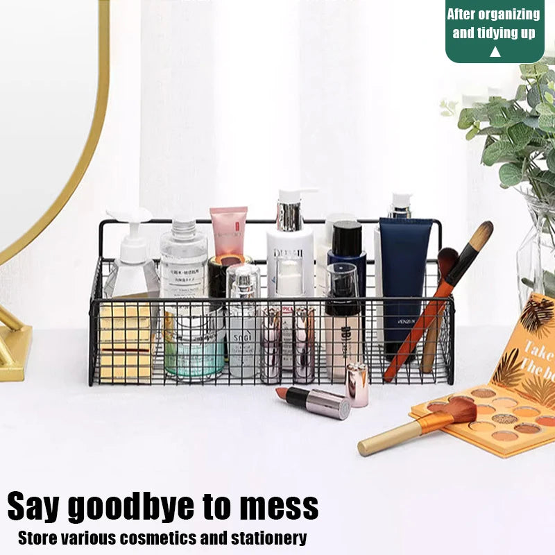 Living Room Bedroom Kitchen Storage Rack Bathroom Wall-Mounted Storage Rack (No Drilling Required)