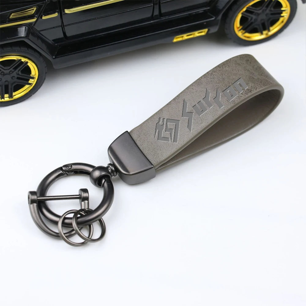High-Grade Leather Motorcycle Keychain Holder Keyring For Sur Ron Surron Light Bee X S Lightbee Electric Off-Road Bike