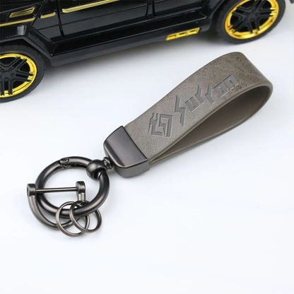 High-Grade Leather Motorcycle Keychain Holder Keyring For Sur Ron Surron Light Bee X S Lightbee Electric Off-Road Bike
