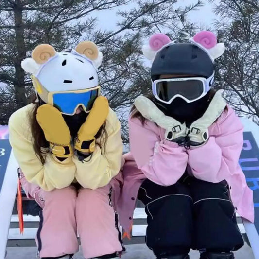 Snow Ski Helmet Cover Protector Winter Helmets Accessories Decorative Cartoon Ski Helmet Decoration for Women Men