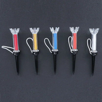 79mm/90mm 5pcs golf Tees With Original package Plastic Step Down Golf Ball tee Holder Local Ret Golf Training Practice tees