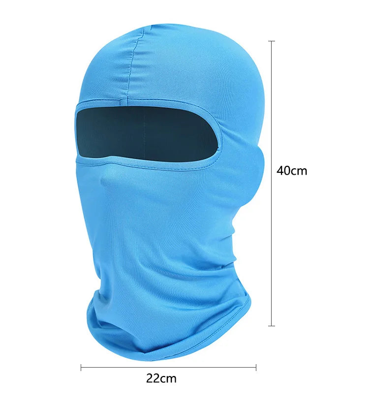 Breathable Balaclava Motorcycle Face Mask Moto Helmet Bandana Hood Windproof Dustproof Face Shield Men's MTB Bike Full Face Mask