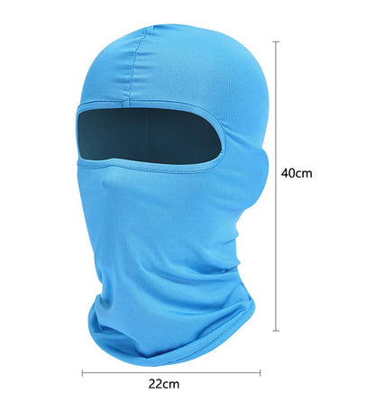 Breathable Balaclava Motorcycle Face Mask Moto Helmet Bandana Hood Windproof Dustproof Face Shield Men's MTB Bike Full Face Mask