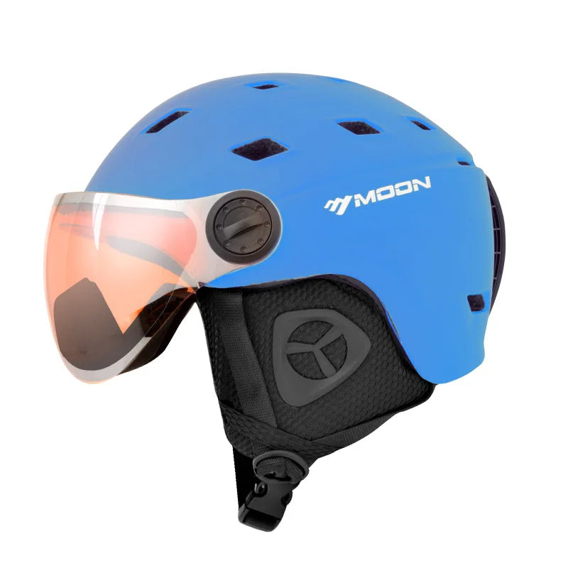 MOON-Professional Ski Helmet for Adult and Youth, Universal for Skateboard, Snowboard, Snow Equipment, Warm, Winter