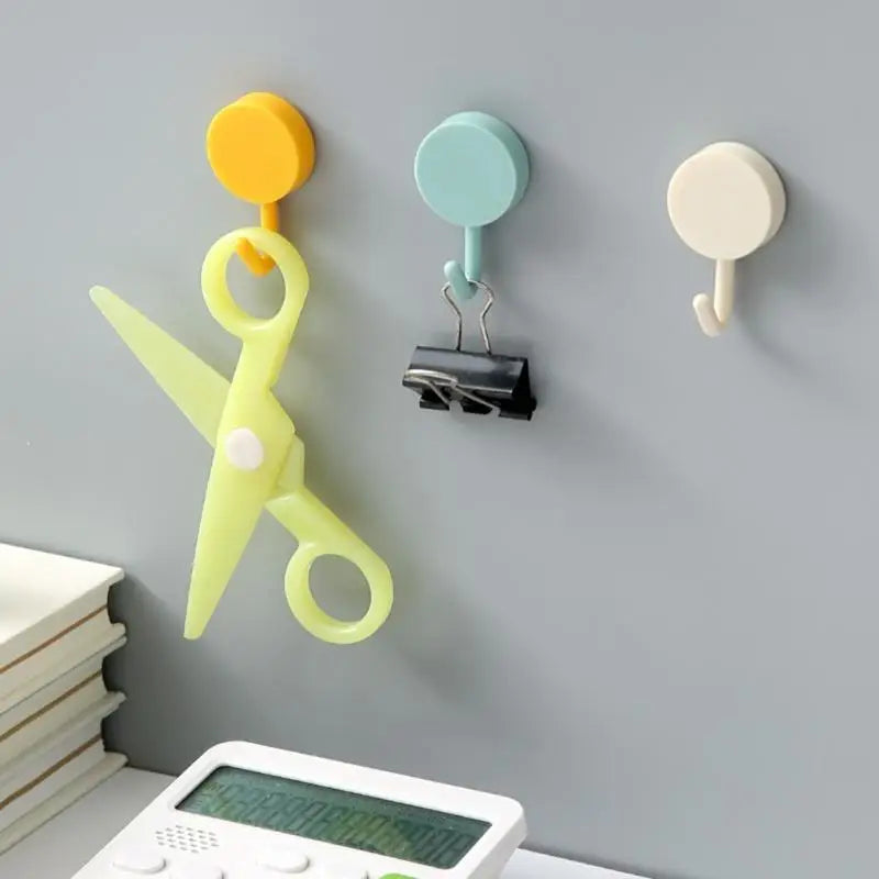 Adhesive Decorative Wall Hook Damage Frees Installation Strong Hold Bathroom Kitchen Use ABS Plastic Waterproof Hanger