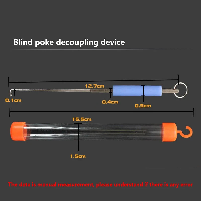 Blind Poke Disconnector Fish Disconnector Silicone Handle Deep Throat Disconnector Fishing Tool