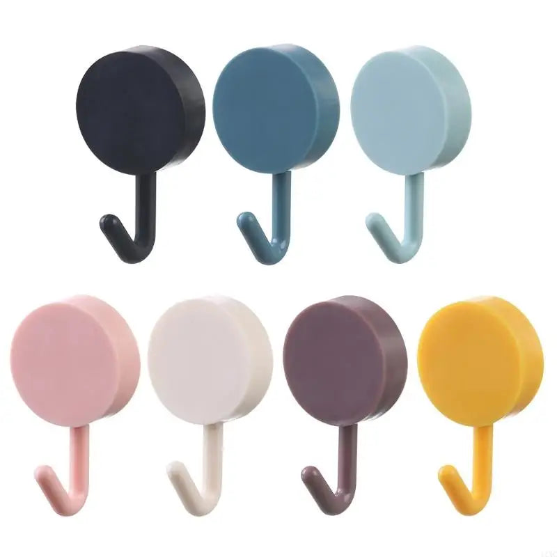 Adhesive Decorative Wall Hook Damage Frees Installation Strong Hold Bathroom Kitchen Use ABS Plastic Waterproof Hanger