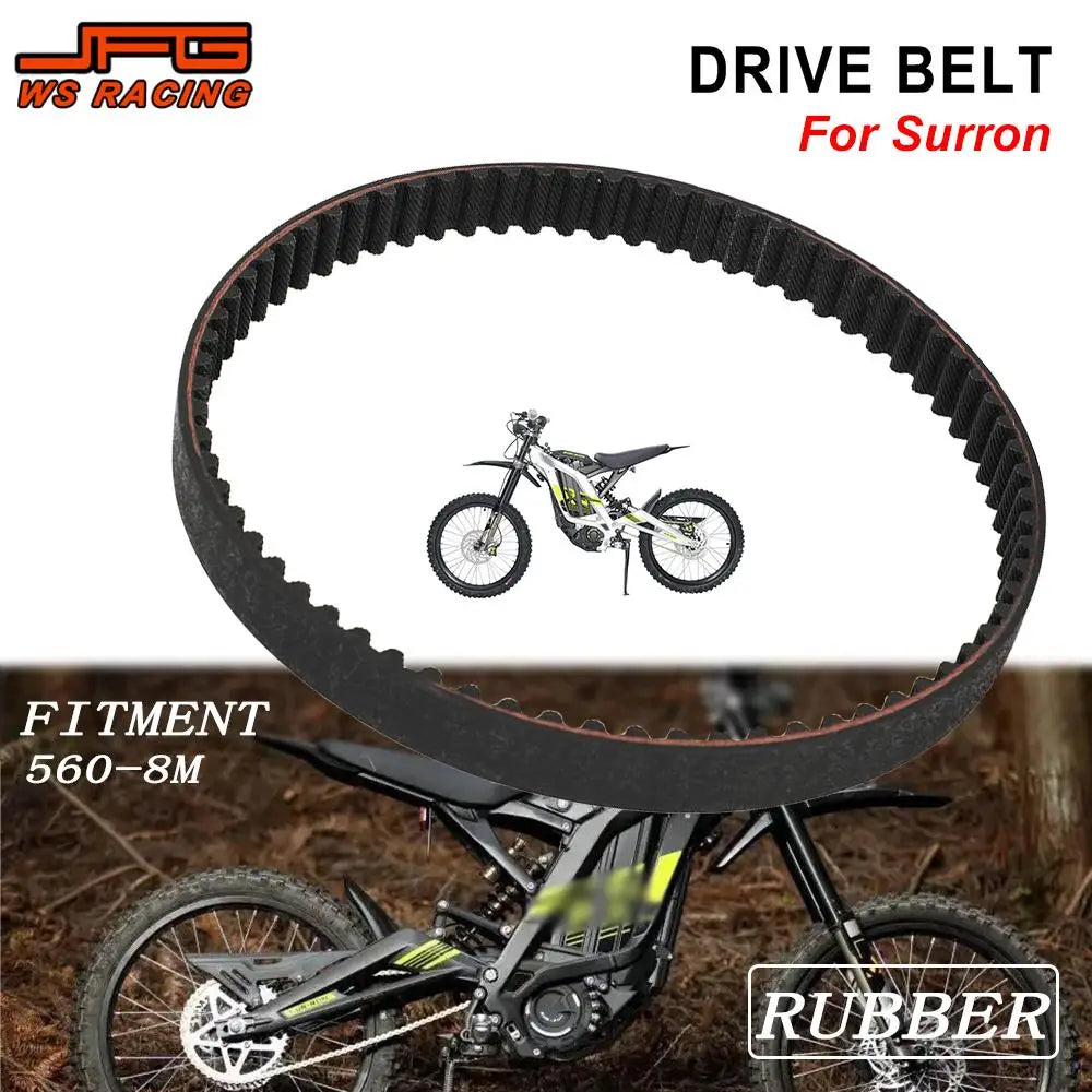 For SUR-RON Drive Belts Transmission Belt Motorcycles Accessories Rubber For Surron Sur Ron Light Bee Electric Bike Moto Parts