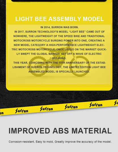 SURRON Light bee assembled model handpiece ornaments Toys simulation Light bee electric off-road ebike splicing model Toys