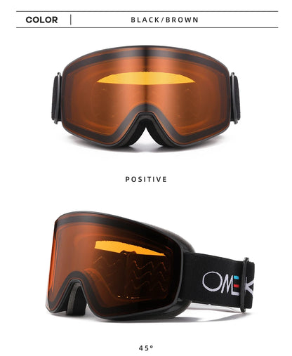 ELAX BRAND NEW Double Layers Anti-Fog Ski Goggles Snowmobile Eyewear Outdoor Sport Snow Snowboard Glasses