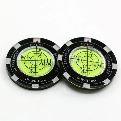 Bubble Levels Golfball Marker Golfs Putting Aid Round Bubble Levels High Reader Golfs Accessory for Men Women