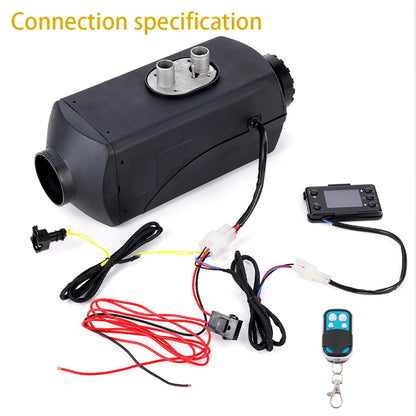 5-8KW Diesel Gasoline Dual Mode 12V 24V Air Heater Kit Diesel Universal Heater With Remote Control For Motor Trucks
