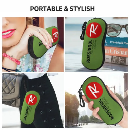 Rossignol Pure Mountain Products Shell Glasses Case Protective Sunglasses Box Women Men Soft Eyeglasses Bag Pouch