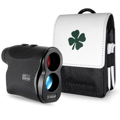 Golf Rangefinder Case Premium Leather for Bushnell Callaway Universal Range Finder arry Bag with Tee Holder, Belt Clip for Most