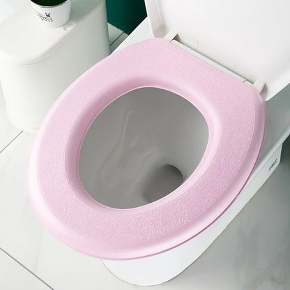 Waterpoof Soft Toilet Seat Cover Bathroom Washable Closestool Mat Pad Cushion O-shape Toilet seat Bidet Toilet Cover Accessories
