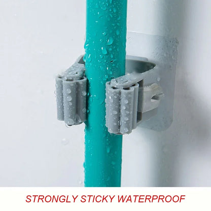 Wall Mounted Mop Organizer Holder Brush Broom Hanger Home Storage Rack Suction Cup Hanging organizers Pipe Hooks racks storage