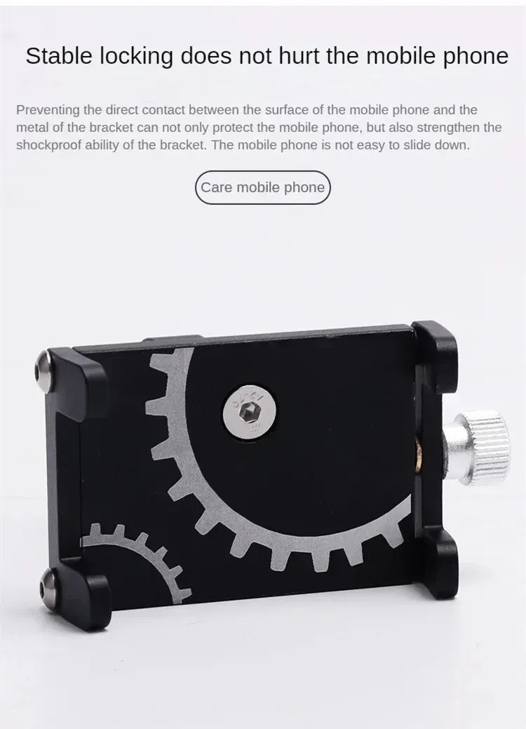 Bicycle Phone Holder Mount Universal Mobile Cell GPS Metal Riding MTB Motorcycle Stand Bracket Bike Moto Handlebar Antislip Clip