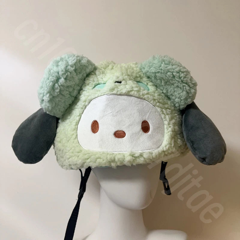 Ski Helmet Cover Decoration Cute Cartoon Half Helmet Cover for Kids Suitable for Electric Scooters Adult Helmet Decoration Hat