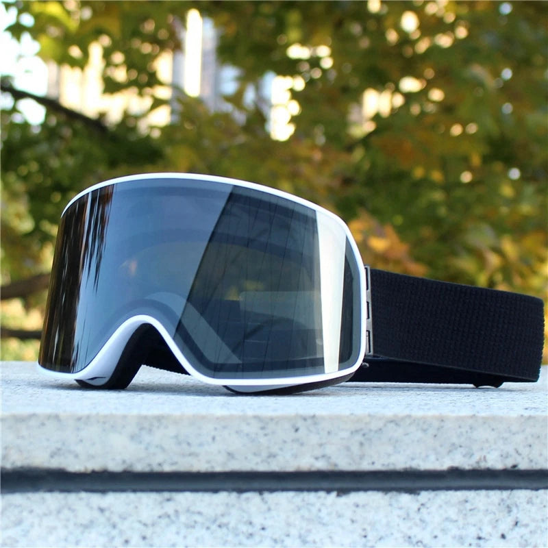 Big Ski Snowboard Goggles Women Men Skiing Eyewear Mask UV 400 Snow Protection Over Glasses Adult Double Anti-Fog Cylindrical
