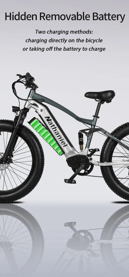 CHINA US 1000W Off-road Electric Bike 26 inch 4.0 Fat Tire Outdoor Sports Mountain Bike 20Ah Battery Adult Bike 40km/h ebike