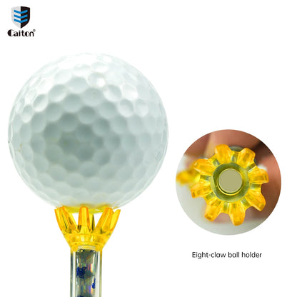 Caden Golf Detachable Metal Tee 2pcs2.76in and 3.15in, Red And Blue Two-color High-quality Magnetic Tee, Friction Small Golf Tee
