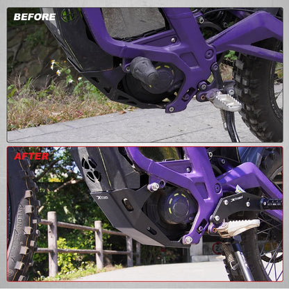 For Surron light bee X light bee S light bee L1E Segway X160 X260 Motorcycle Skid Plate Engine Protection Cover SKID BASH PLATE