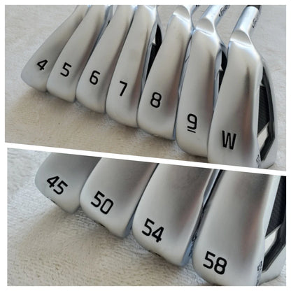 Men Golf irons Golf club G4-30 iron Set 4-9 W 45.50. 54.58(11pcs) With Steel/Graphite Shaft Head Cover