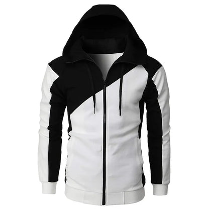 2024 New Autumn Men Sweatshirts Long Sleeve Jacket Hoodie Zipper Closure Jacket Male Hoodies Sweatshirt Slim Fit Male Clothing