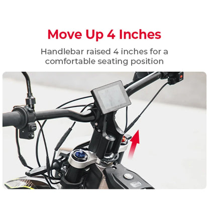 For Surron X Direct Light Bee X Mount Double Shoulde Stem Riser Scooter Dirt Bike Off-Road For Segway CNC Motorcycle Accessories