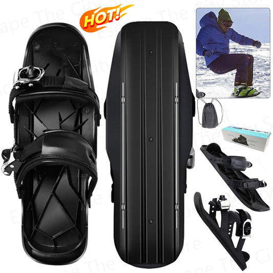 Mini Short Ski Skates Skis Boots High Quality Skating Ski Shoes Portable Short Shoe Snowblades for Winter Outdoor Sports