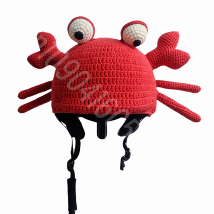 Ski Helmet Cover Decoration Cute Cartoon Half Helmet Cover for Kids Suitable for Electric Scooters Adult Helmet Decoration Hat