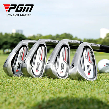 PGM Golf Clubs TIG051,Men Women Right Handed Training Clubs,#5/6/7/8/9/P/S IRON Stainless Steel Low Center of Gravity Pole